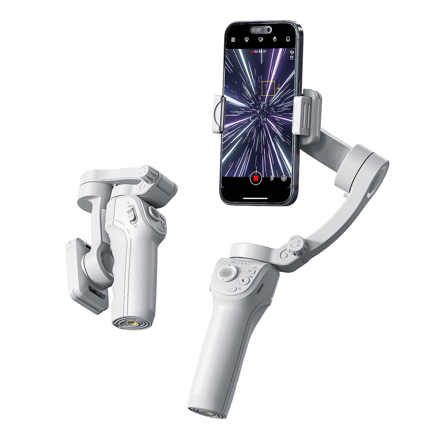 Handheld gimbal stabilizer for smooth and stable video recording