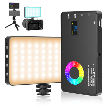 The RGB ring light on the camera or stand allows for instant switching of light colors.