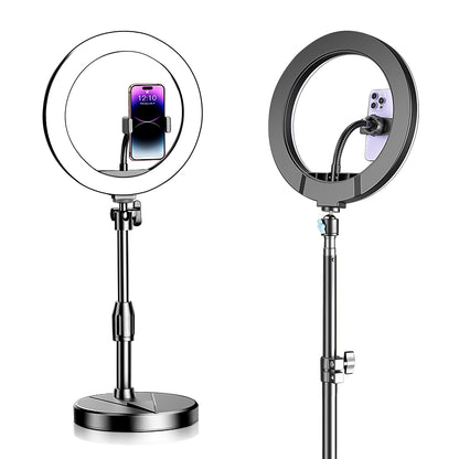 Ring light with stand for phone live streaming