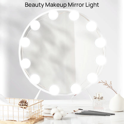 Light Makeup Mirror with 12 Dimmable Bulbs