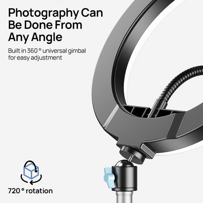 Ring light with stand for phone live streaming