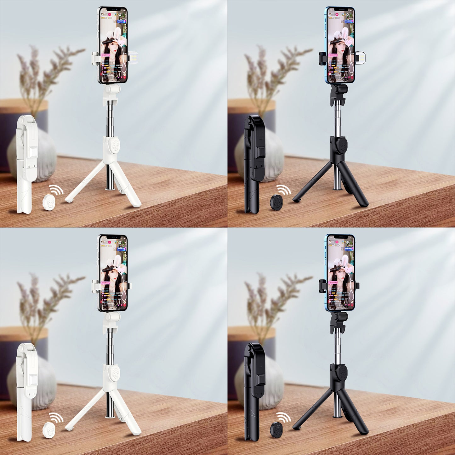 Different types of selfie sticks