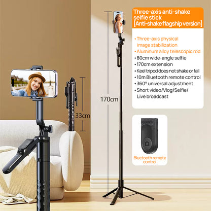 SELFIEPLANNER 70" Cell Phone Selfie Stick Tripod