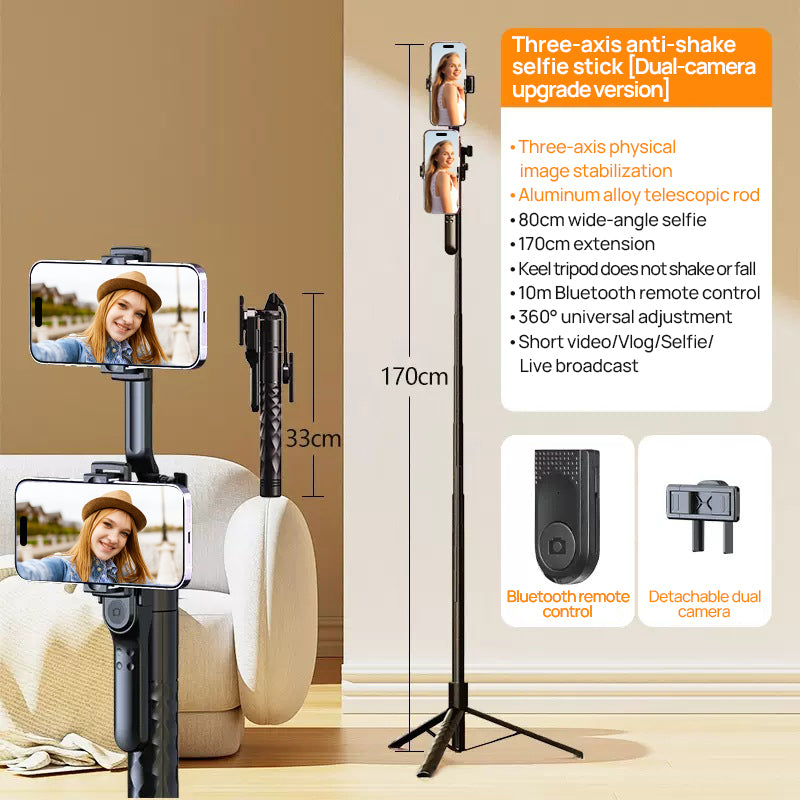 SELFIEPLANNER 70" Cell Phone Selfie Stick Tripod