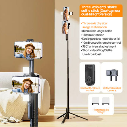 SELFIEPLANNER 70" Cell Phone Selfie Stick Tripod