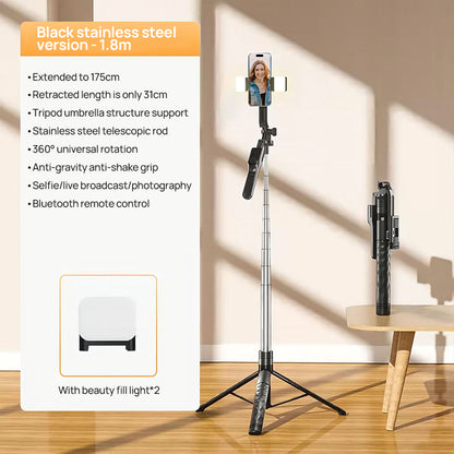 SELFIEPLANNER 70" Cell Phone Selfie Stick Tripod