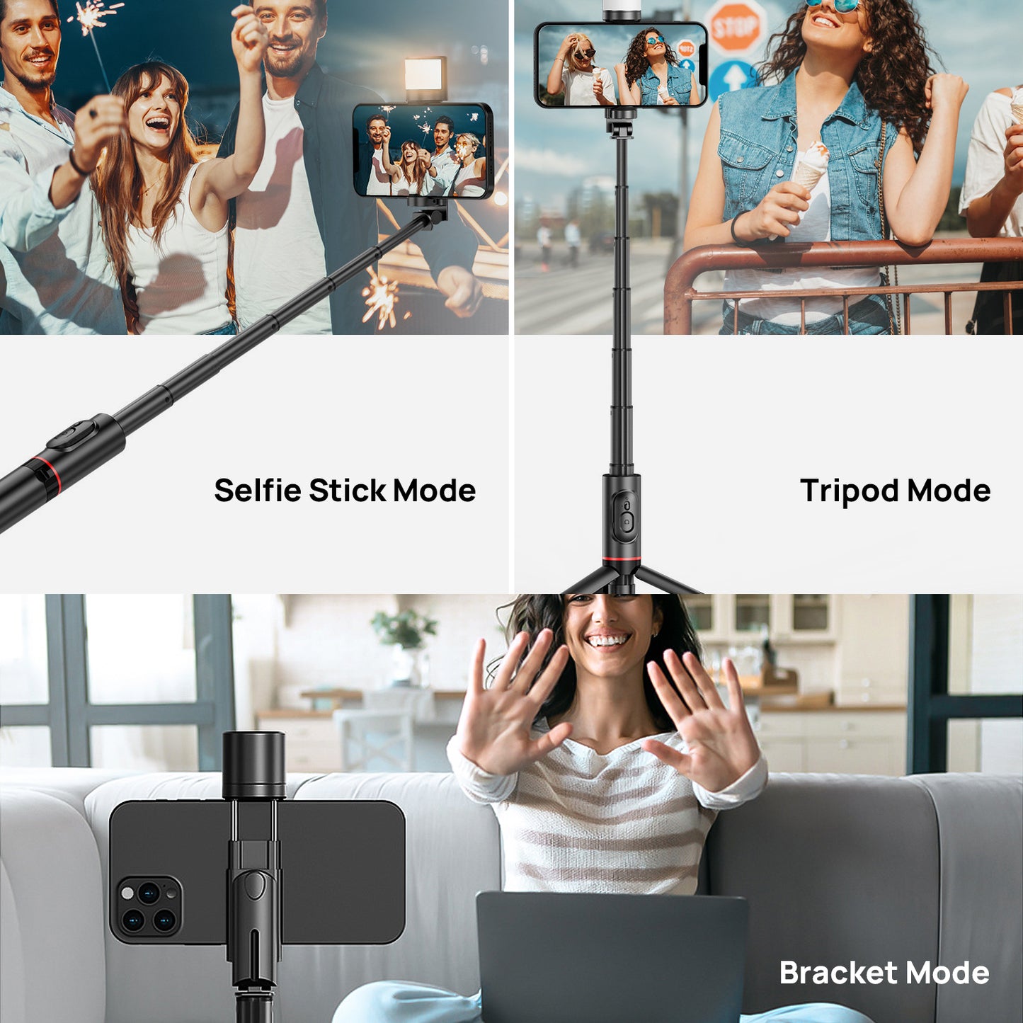 Selfie Stick Three Shooting Modes 