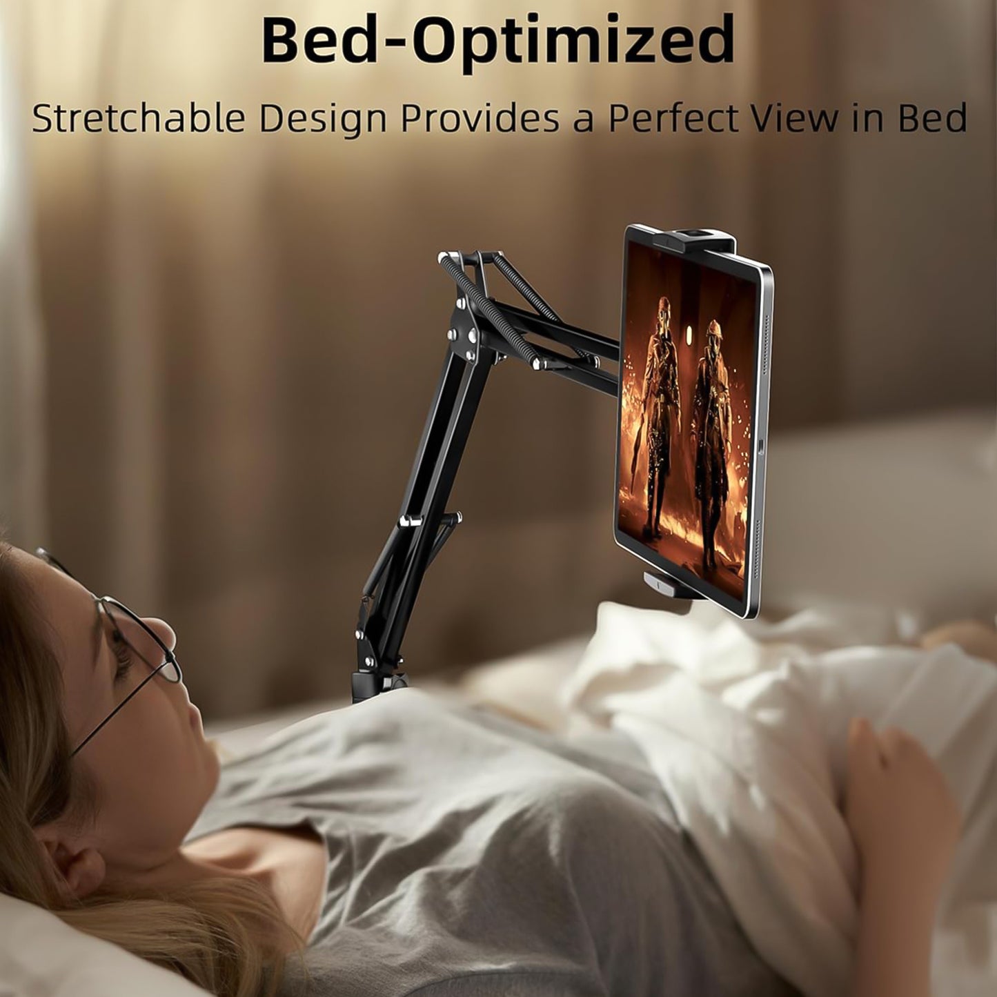 Tablet Floor Stand with 11lb Stable Base