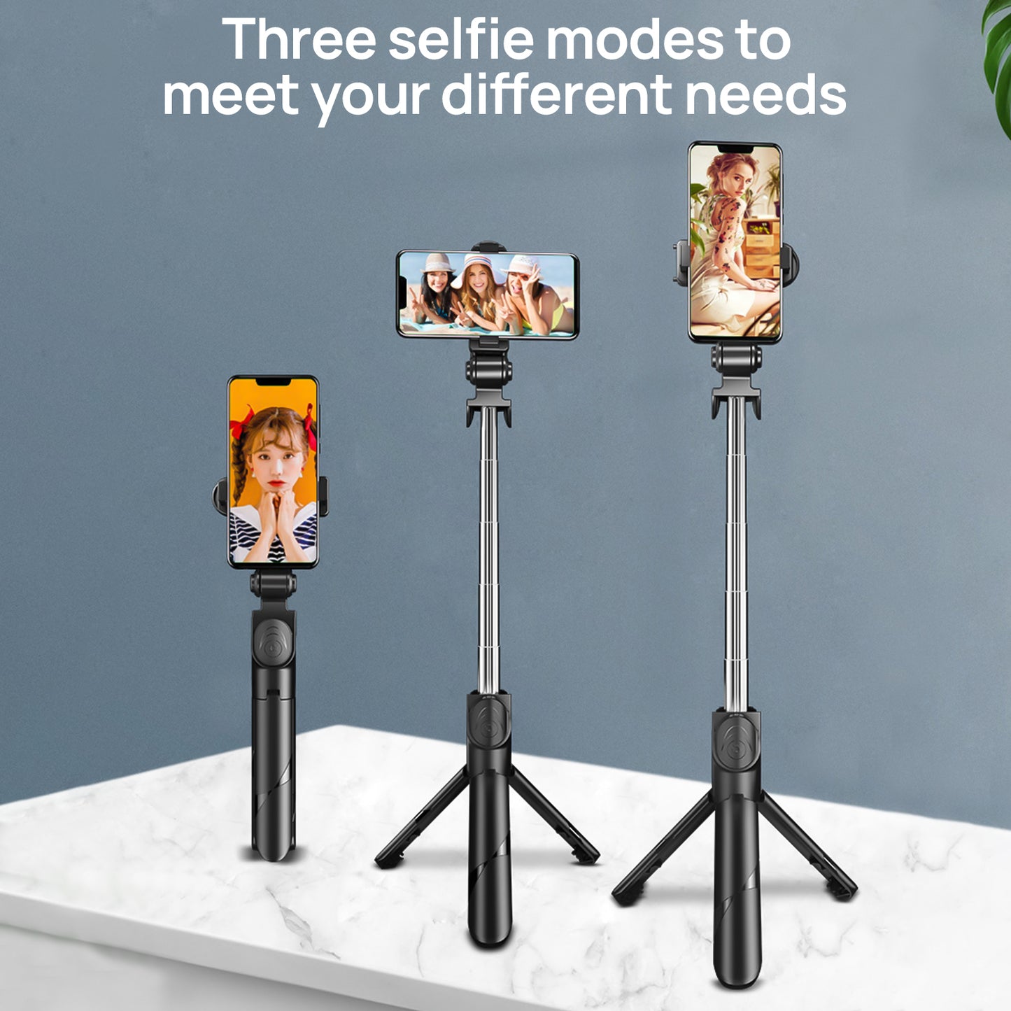 Three Selfie Modes of the Stick