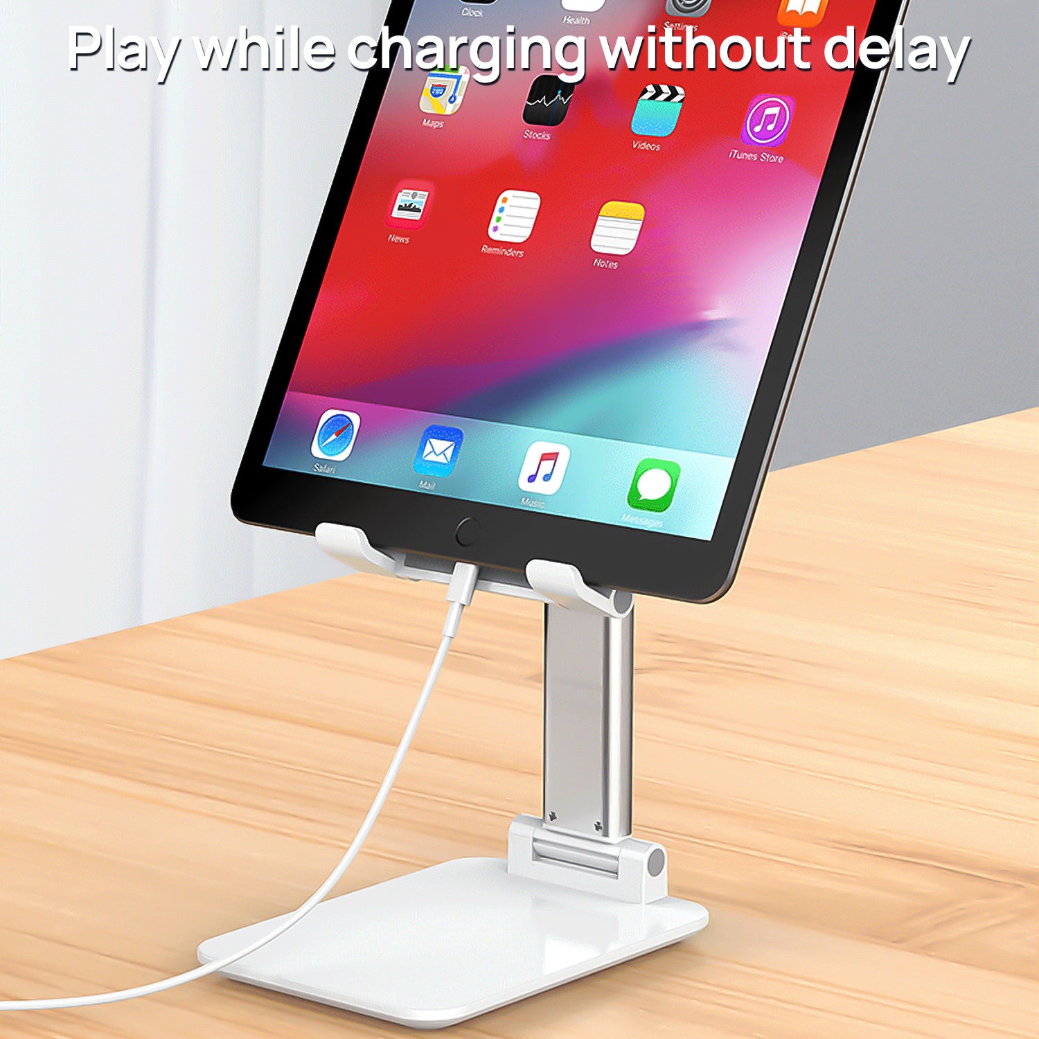 Foldable Phone Stand，Adjustable Phone Holder for Desk - selfieplanner